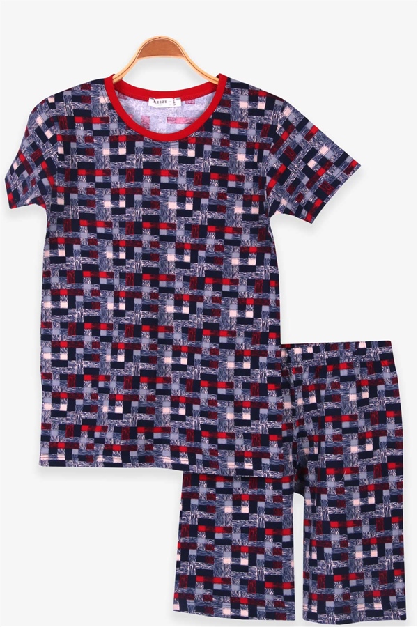 Breeze Erkek Çocuk Şortlu Pijama Takımı Desenli Karışık Renk (9-12 Yaş)