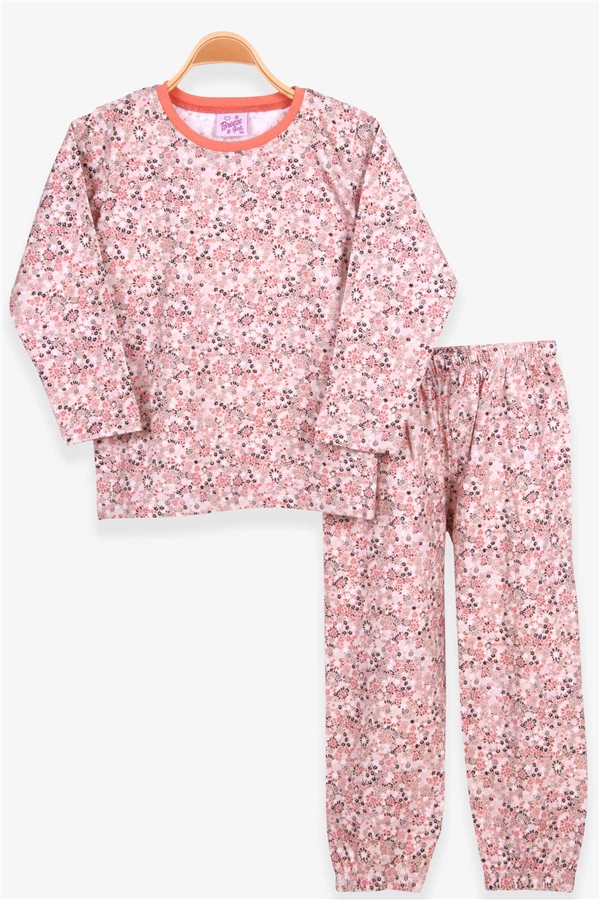 Breeze Kız Çocuk Pijama Takımı Çiçek Desenli Karışık Renk (4-8 Yaş)