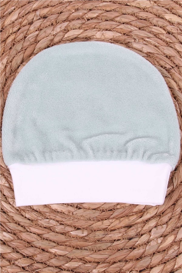 Breeze Yenidoğan Bebek Şapkası Kadife Mint Yeşili (Standart)