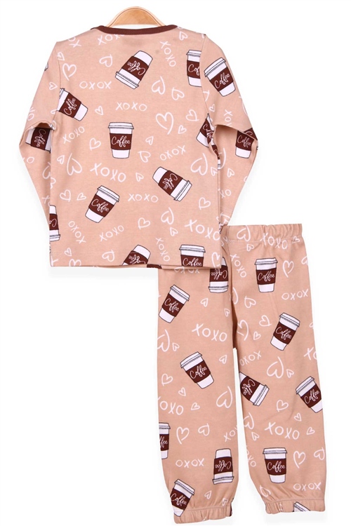 Breeze Erkek Bebek Pijama Takımı Desenli Bej (9 Ay-3 Yaş)