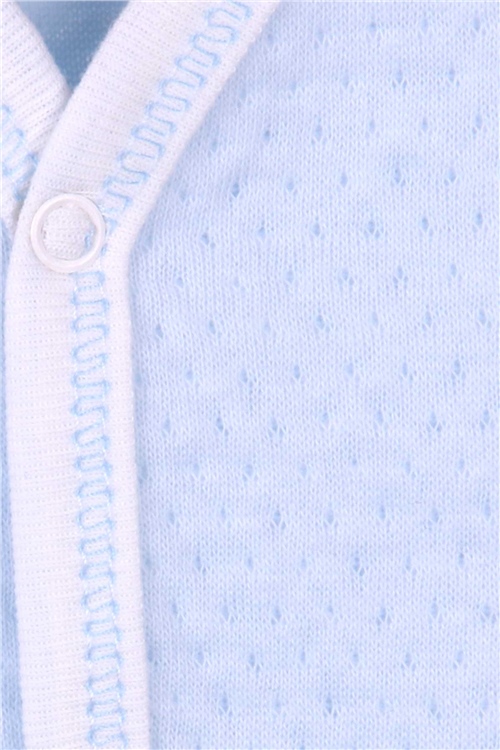 Breeze Erkek Bebek Yelek Çıtçıtlı Bebe Mavisi (0-3-9 Ay)