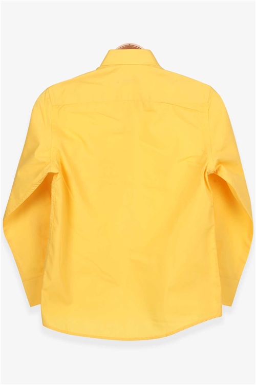 Breeze Erkek Çocuk Gömlek Basic Hardal Sarı (6-12 Yaş)