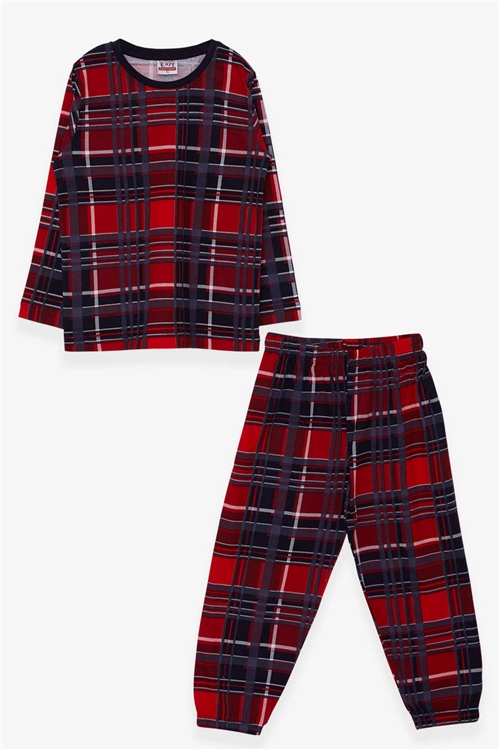 Breeze Erkek Çocuk Pijama Takımı Ekose Desenli Karışık Renk (4-8 Yaş)