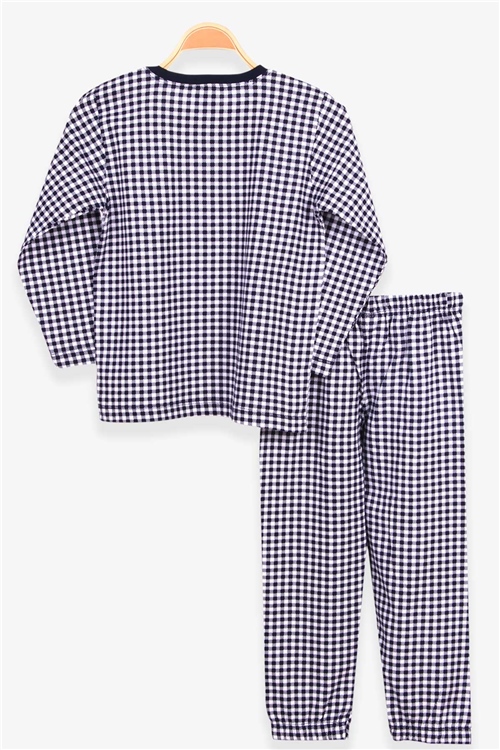 Breeze Erkek Çocuk Pijama Takımı Pötikare Desenli Karışık Renk (4-8 Yaş)