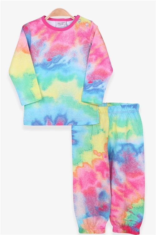 Breeze Kız Bebek Pijama Takımı Batik Desenli Karışık Renk (9 Ay-3 Yaş)