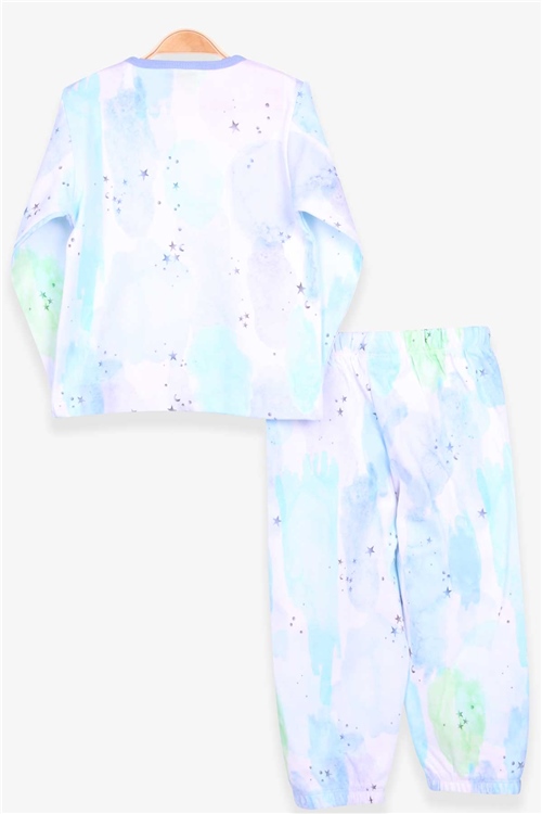 Breeze Kız Bebek Pijama Takımı Renkli Boya Desenli Karışık Renk (9 Ay-3 Yaş)