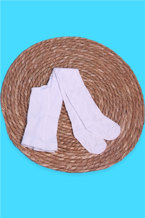 Breeze Kız Çocuk Külotlu Çorap Beyaz (0-36 Ay)