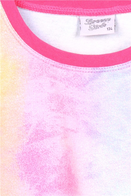 Breeze Kız Çocuk Pijama Takımı Batik Desenli Karışık Renk (9-12 Yaş)