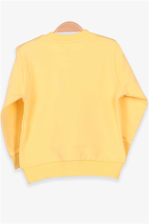Breeze Kız Çocuk Sweatshirt Tavşan Nakışlı Sarı (1-4 Yaş)