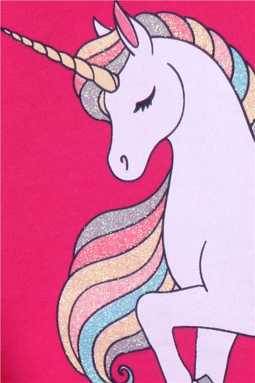Breeze Kız Çocuk Sweatshirt Unicorn Fuşya (2-6 Yaş)