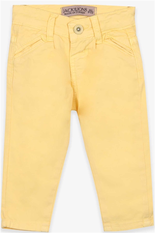 Jack Lions Erkek Çocuk Gabardin Pantolon Basic Sarı (1-4 Yaş)