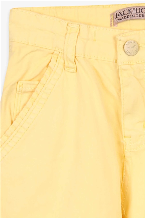 Jack Lions Erkek Çocuk Gabardin Pantolon Basic Sarı (5-16 Yaş)