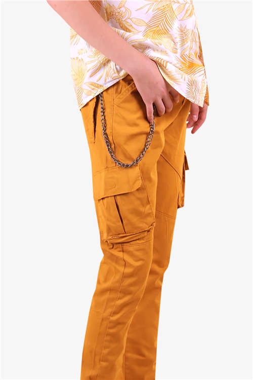 Jack Lions Erkek Çocuk Pantolon Zincirli Sarı (1-16 Yaş)
