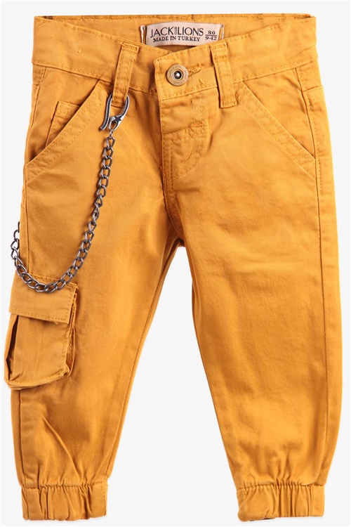Jack Lions Erkek Çocuk Pantolon Zincirli Sarı (1-16 Yaş)