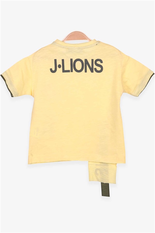 Jack Lions Erkek Çocuk Tişört Aksesuarlı Sarı (1-16 Yaş)