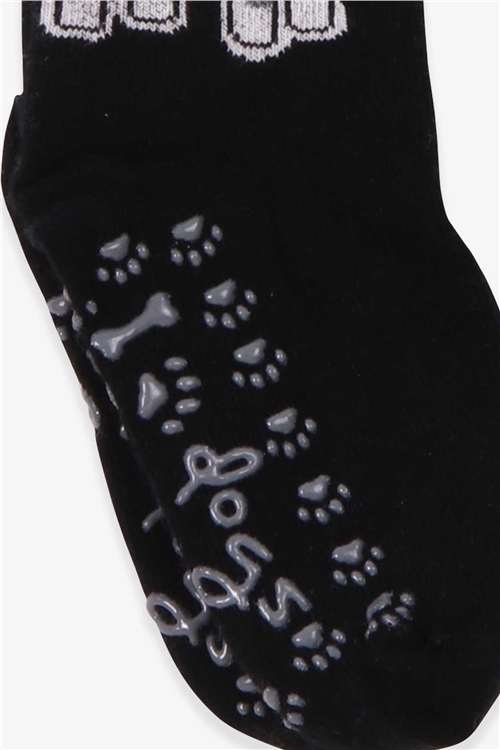 Katamino Erkek Çocuk Soket Çorap Abs li Siyah (1-2-5-6 Yaş)