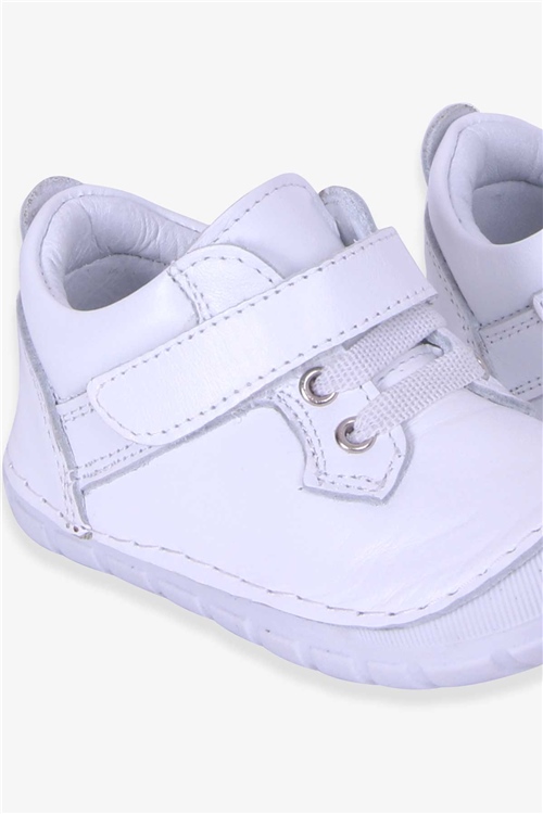 VERDA Kız Çocuk Cırtlı Deri Ayakkabı Beyaz (19 Numara-22 Numara)
